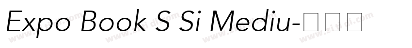 Expo Book S Si Mediu字体转换